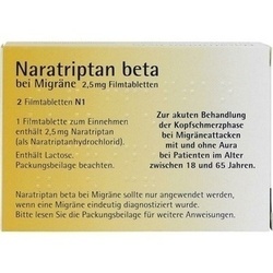 Abbildung klein von Naratriptan Beta Bei Migräne 2.5 Mg Filmtabletten
