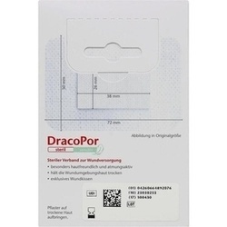 Abbildung klein von Dracopor Sensitiv 5x7.2cm Steril Mit Silikonkleber