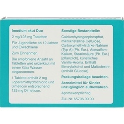 Abbildung klein von Imodium Akut Duo 2 Mg/125 Mg Tabletten