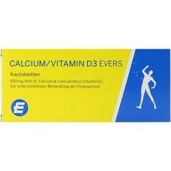 Abbildung klein von Calcium/Vitamin D3 Evers 600 Mg / 400 I.E Kautabl.