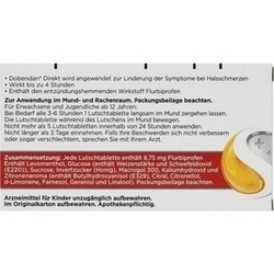 Abbildung klein von Dobendan Direkt Flurbiprofen 8.75 Mg Lutschtabl.