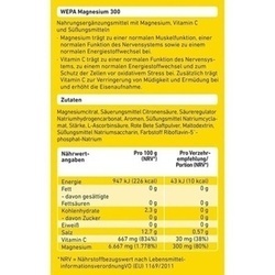 Abbildung klein von Wepa Magnesium 300+Vit.C Zuckerfrei Pulver