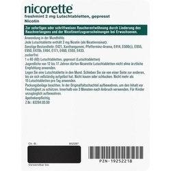 Abbildung klein von Nicorette Freshmint 2mg Lutschtabletten Gepresst