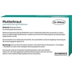 Abbildung klein von Mutterkraut Apomedica 200mg Filmtabletten