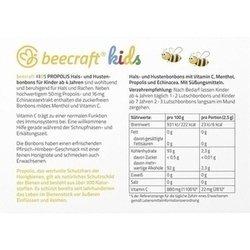 Abbildung klein von Beecraft Kids Propolis Hals- Und Hustenbonbons