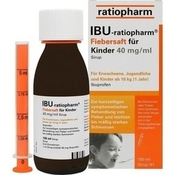 Abbildung klein von Ibu-Ratiopharm Fiebersaft Fr Kinder 40mg/Ml