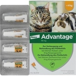 Abbildung klein von Advantage 40mg F.Kl. Katzen Und Kl. Zierkaninchen