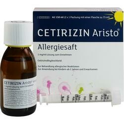 Abbildung klein von Cetirizin Aristo Allergiesaft 1 Mg/Ml Lsg.Z. Einn.