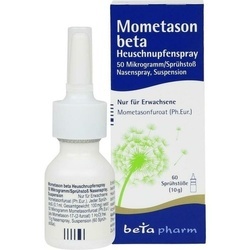 Abbildung klein von Mometason Beta Heuschnupfenspray 50 Ug/Sp. 60 Sp.