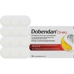 Abbildung klein von Dobendan Direkt Flurbiprofen 8.75 Mg Lutschtablett