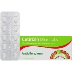 Abbildung klein von Cetirizin Micro Labs 10 Mg Filmtabletten