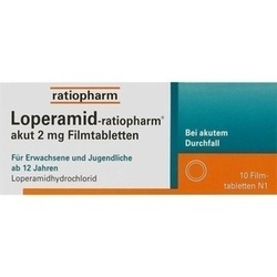 Abbildung klein von Loperamid-Ratiopharm Akut 2mg Filmtabletten