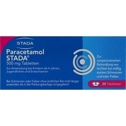 Abbildung klein von Paracetamol Stada 500mg Tabletten