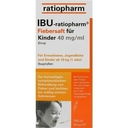 Abbildung klein von Ibu-Ratiopharm Fiebersaft Fr Kinder 40mg/Ml