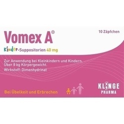 Abbildung klein von Vomex A Kinder-Suppositorien 40mg