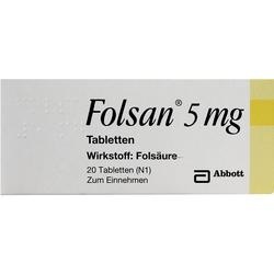 Abbildung klein von Folsan 5mg