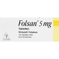 Abbildung klein von Folsan 5mg