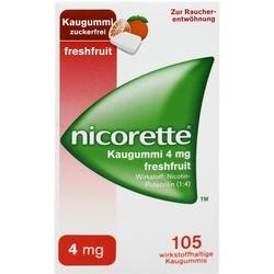 Abbildung klein von Nicorette 4mg Freshfruit Kaugummi