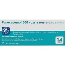 Abbildung klein von Paracetamol 500 - 1 A Pharma