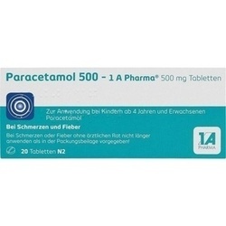 Abbildung klein von Paracetamol 500 - 1 A Pharma