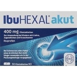 Abbildung klein von Ibuhexal Akut 400mg Filmtabletten