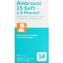 Abbildung klein von Ambroxol 15 Saft-1a Pharma