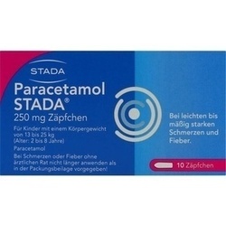 Abbildung klein von Paracetamol Stada 250mg Zäpfchen