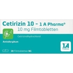 Abbildung klein von Cetirizin 10 - 1 A Pharma