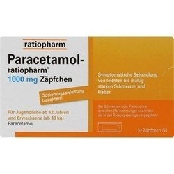 Abbildung klein von Paracetamol-Ratiopharm 1000mg Zpfchen