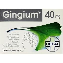Abbildung klein von Gingium 40 Mg Filmtabletten