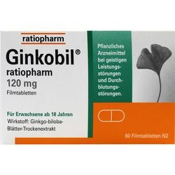 Abbildung klein von Ginkobil Ratiopharm 120 Mg Filmtabletten