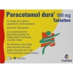 Abbildung klein von Paracetamol Dura 500mg Tabletten