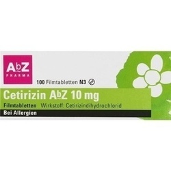 Abbildung klein von Cetirizin Abz 10mg Filmtabletten