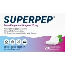 Abbildung klein von Superpep Reise Kaugummi-Dragees 20mg