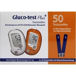 Abbildung klein von Gluco-Test Plus Blutzuckerteststreifen