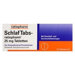 Abbildung klein von Schlaf Tabs-Ratiopharm 25mg Tabletten