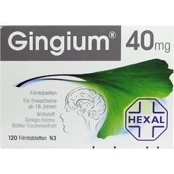Abbildung klein von Gingium 40mg Filmtabletten