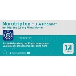 Abbildung klein von Naratriptan - 1 A Pharma Bei Migräne 2.5mg Filmtab