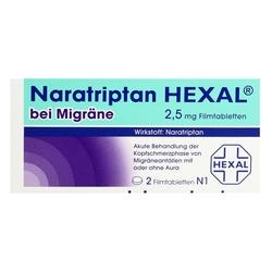 Abbildung klein von Naratriptan Hexal Bei Migräne 2.5mg