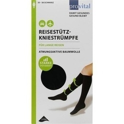 Abbildung klein von Provital Reisekniestr. Baumwolle Schwarz Gr. 35-38