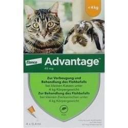 Abbildung klein von Advantage 40mg F.Kl. Katzen Und Kl. Zierkaninchen