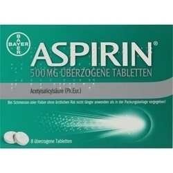 Abbildung klein von Aspirin 500mg überzogene Tabletten