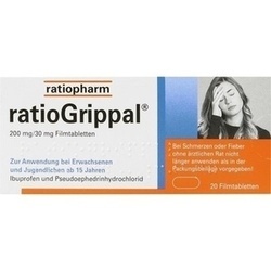 Abbildung klein von Ratiogrippal 200 Mg/30 Mg Filmtabletten