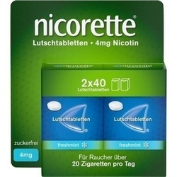 Abbildung klein von Nicorette Freshmint 4mg Lutschtablette Gepresst
