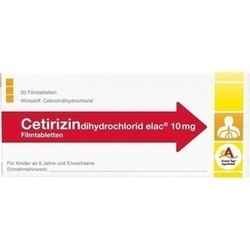 Abbildung klein von Cetirizindihydrochlorid Elac 10mg