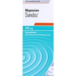 Abbildung klein von Magnesium-Sandoz 243mg Brausetablette