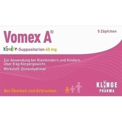 Abbildung klein von Vomex A Kinder Suppositorien 40mg