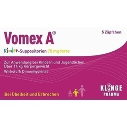 Abbildung klein von Vomex A Kinder Suppositorien 70mg Forte