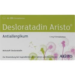 Abbildung klein von Desloratadin Aristo 5mg Filmtabletten