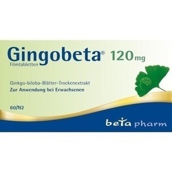 Abbildung klein von Gingobeta 120 Mg Filmtabletten